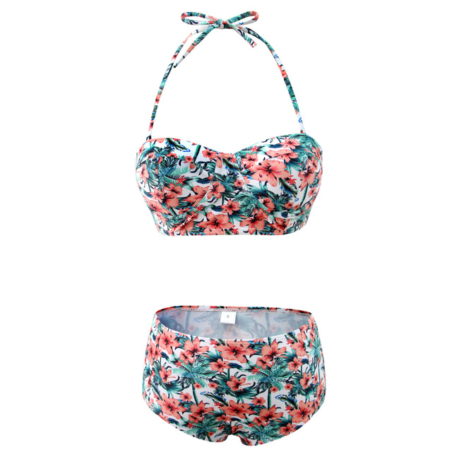 Cross-border European and American explosion models sexy split printing AliExpress wish Amazon new swimsuit