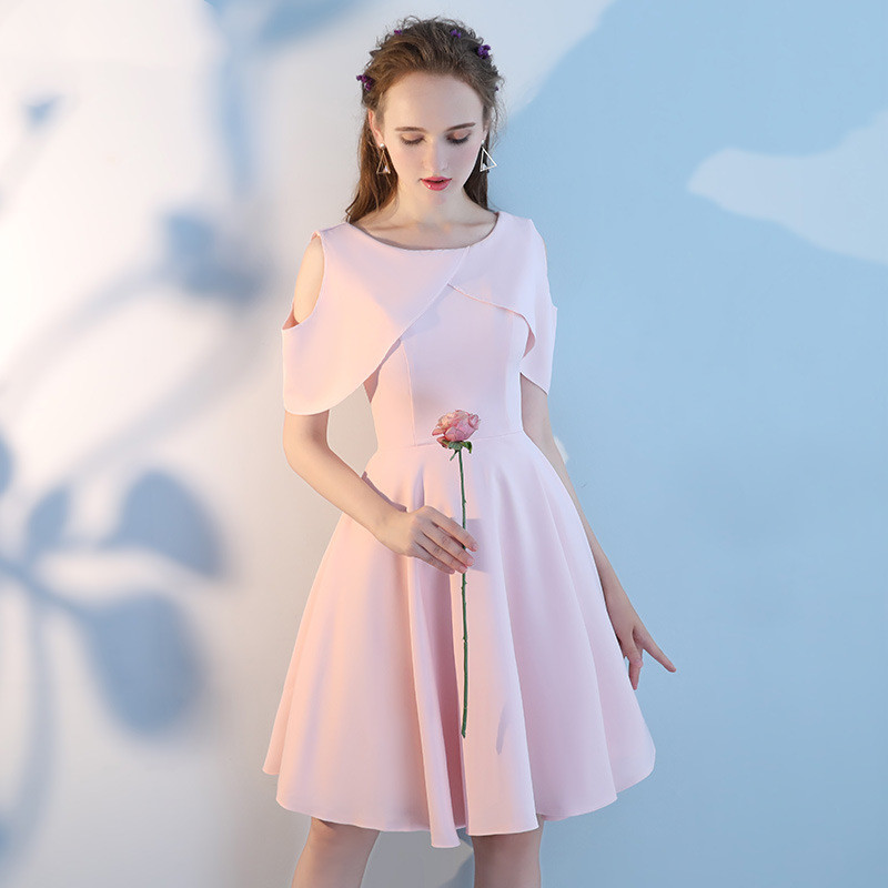 Pink Short Sisters Bridesmaid Dress Pink - Shop at LoveMi
