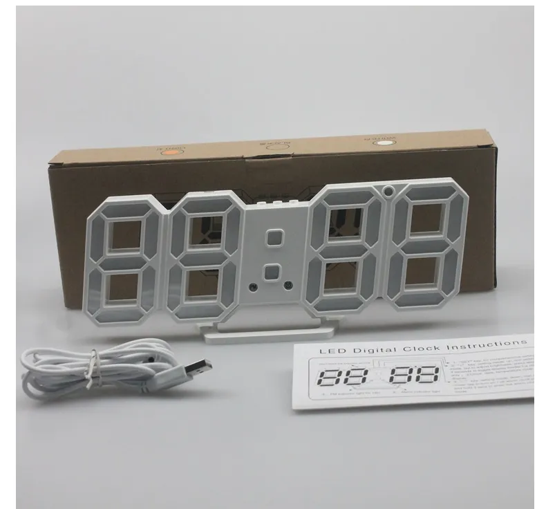 3D LED Wall Digital Clock – image 3