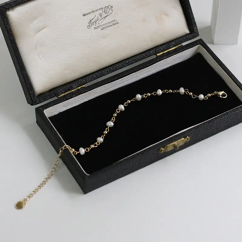 Natural freshwater pearl handmade chain