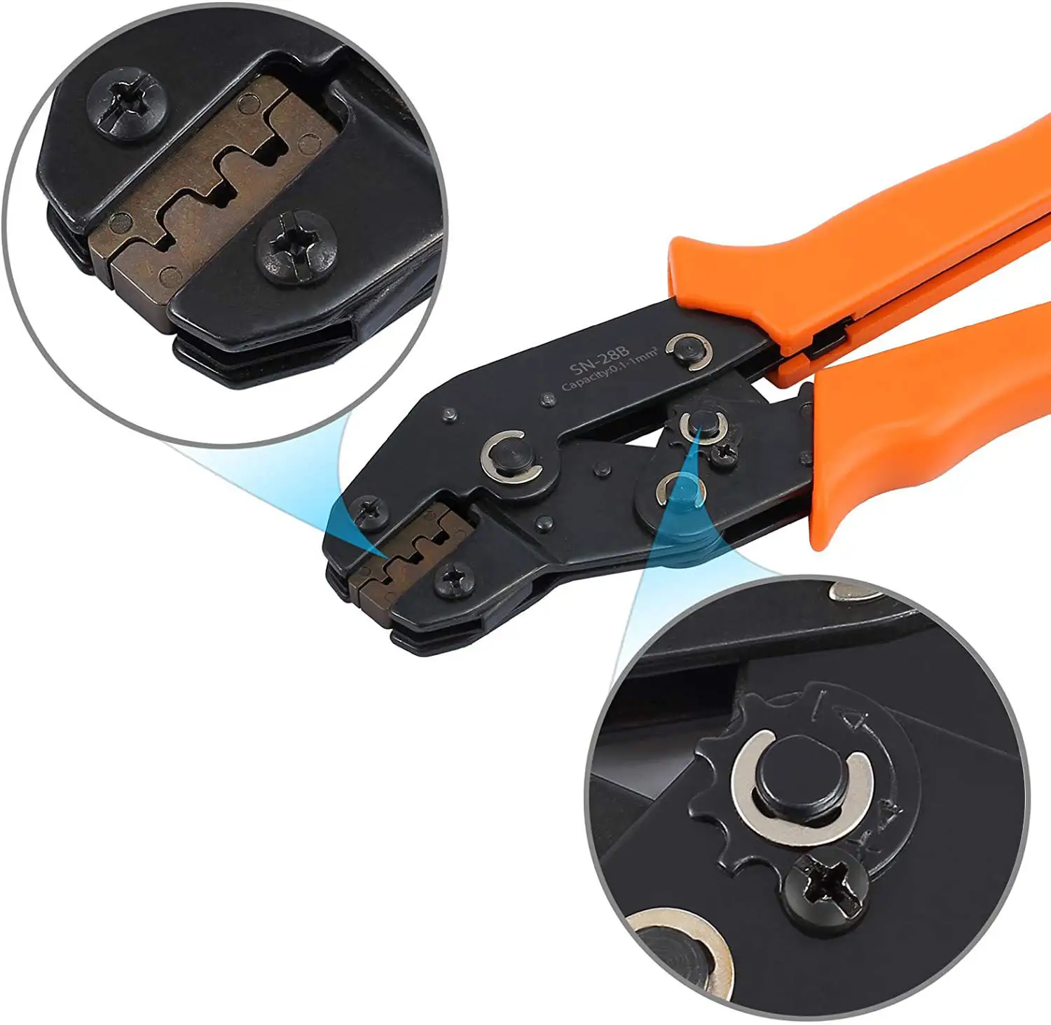 Ratchet crimping pliers