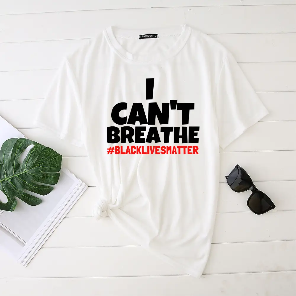 I can't breathe Short Sleeve Black Lives matter