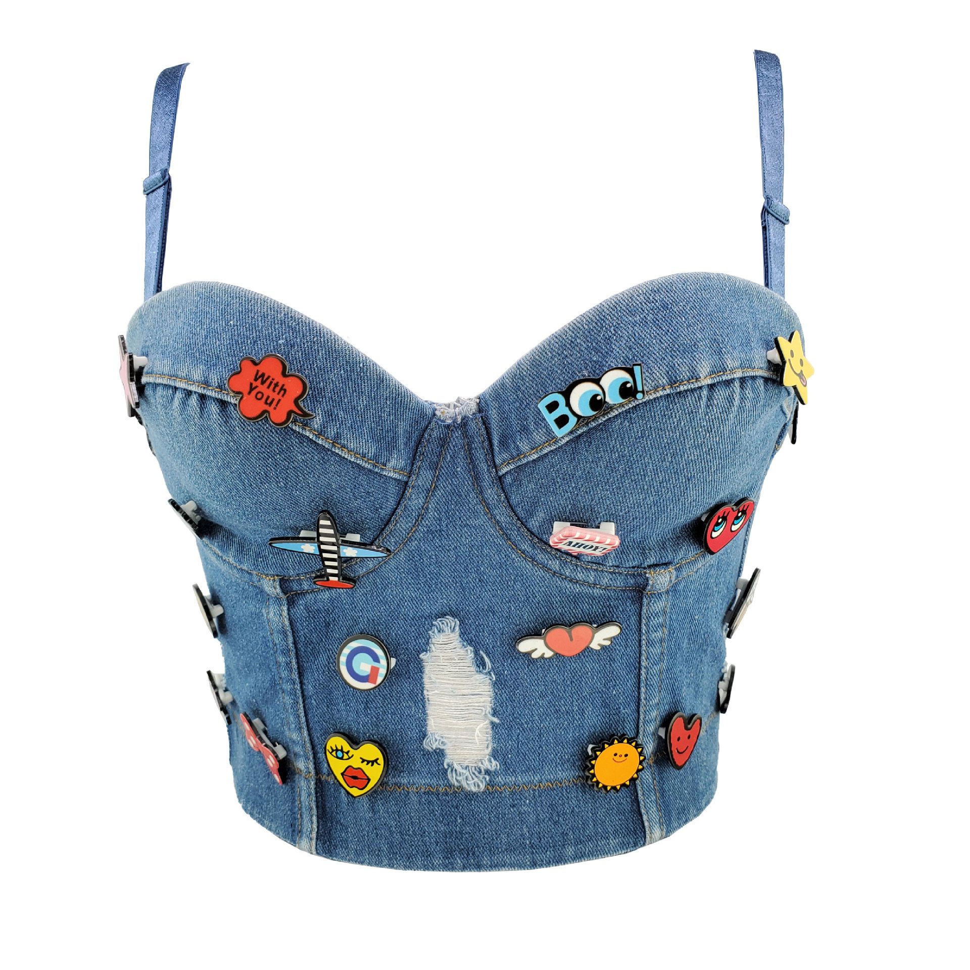 Lovely medal Beaded vest - 5