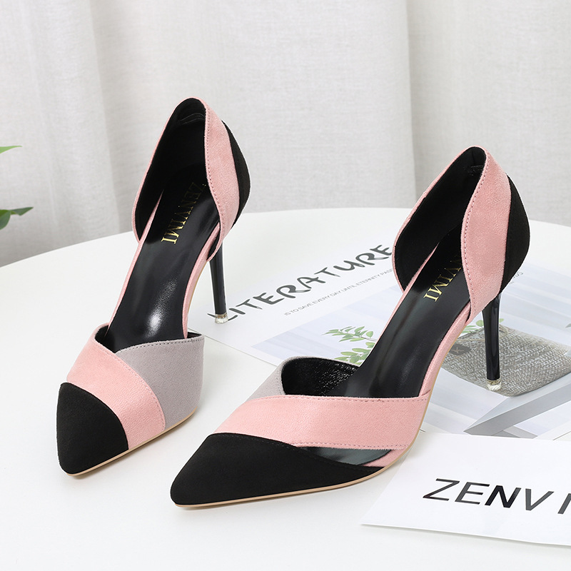 Pointed toe stiletto heel sandals Pink - Shop at LoveMi