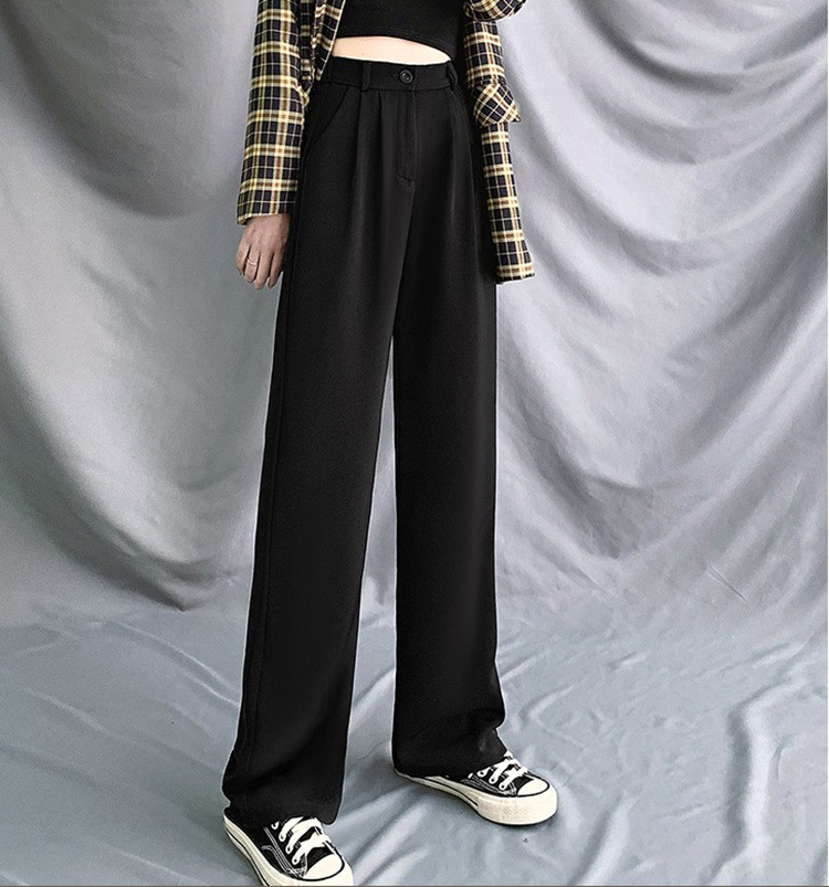 Loose straight casual floor pants