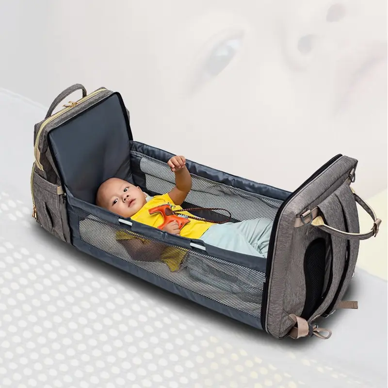 USB Charging Version Mommy Bed Backpack Folding Large Capacity