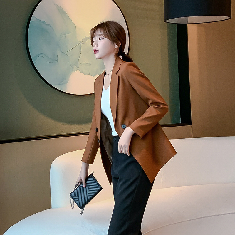 All-match slim waist suit jacket