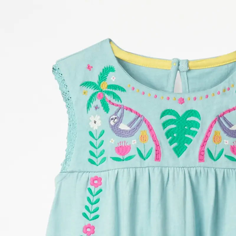 Cotton sleeveless children's skirt