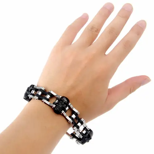 Skull stainless steel bracelet
