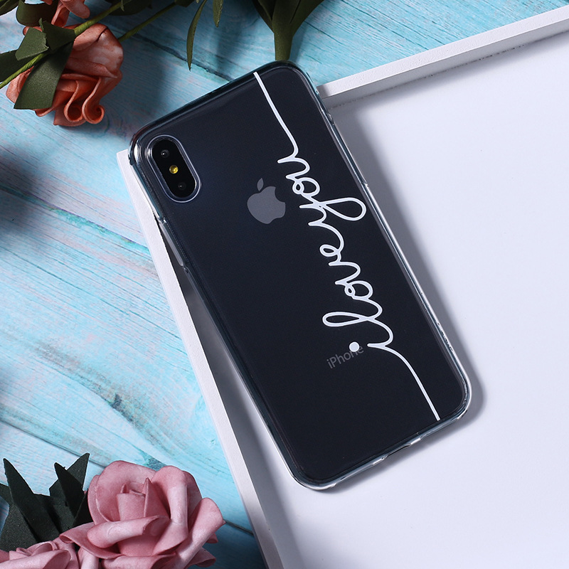 Transparent letter mobile phone case – E, 11