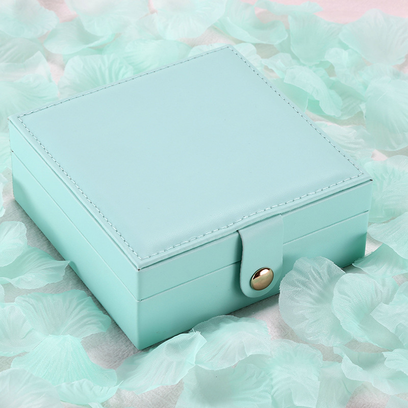 Single layer Pu simple jewelry storage box