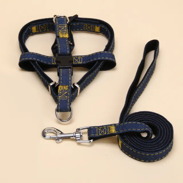 Pet Cowboy Traction Collar Dog Chain Set Black - Shop at LoveMi