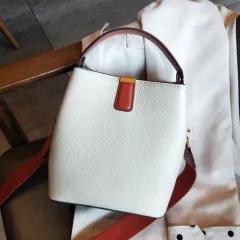 One Shoulder Messenger Bag - White - View 1