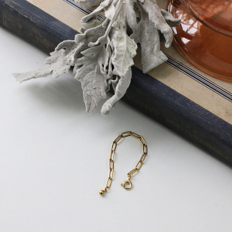 Chain small ball ring simple tail ring