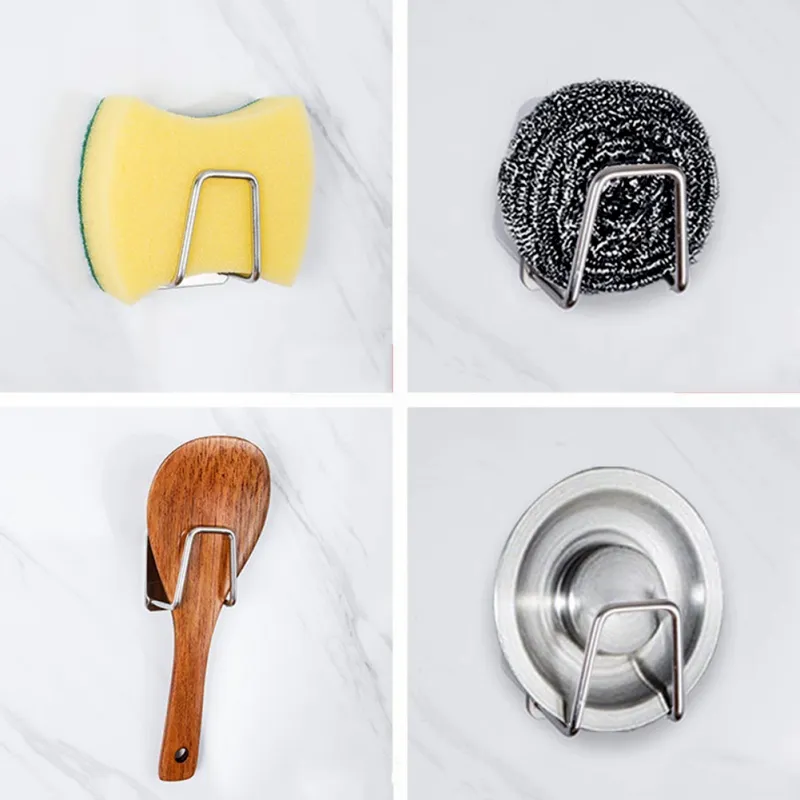 Kitchen stainless steel shelf - Silver4Pcs