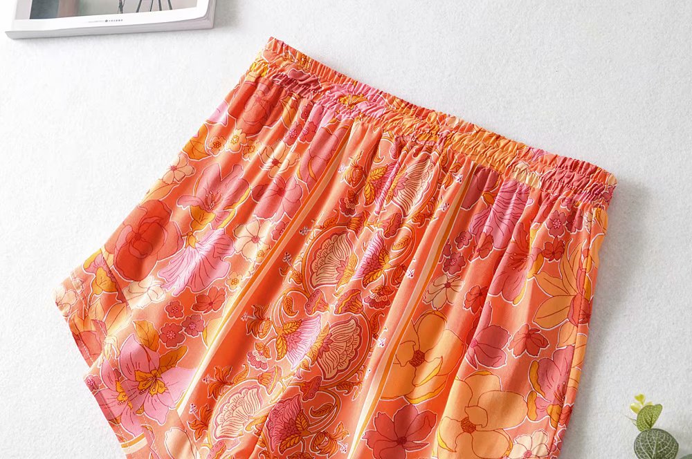 Ruffled Knotted Sling Top