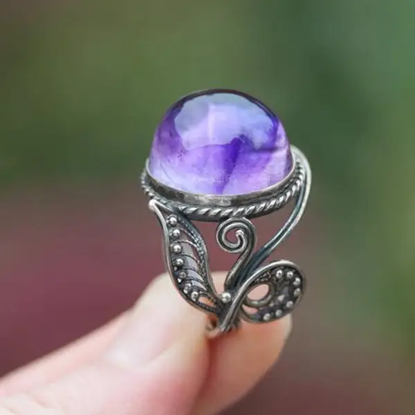 Natural Amethyst Ring