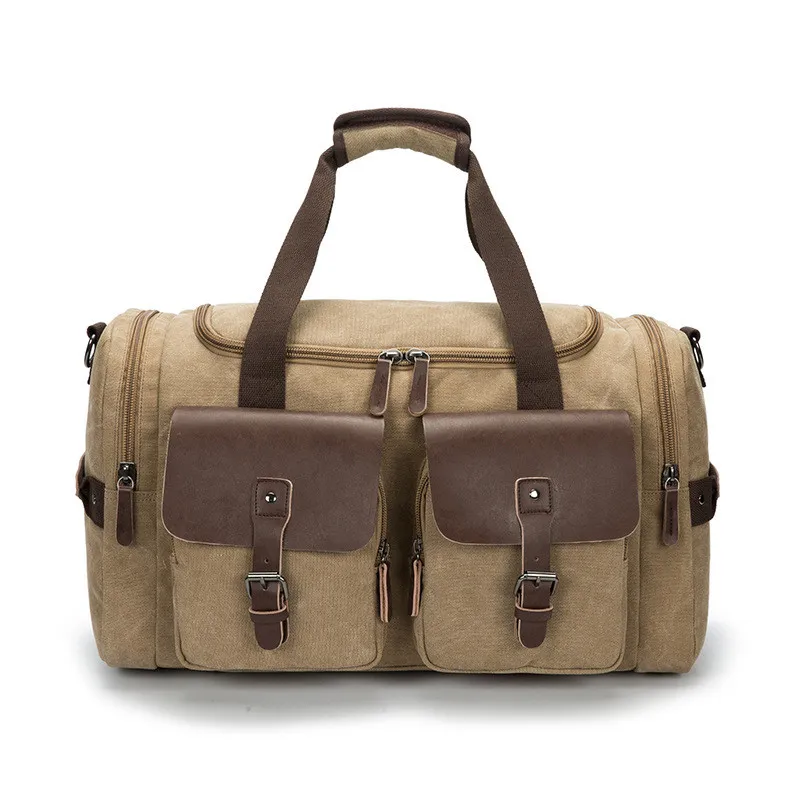 Canvas travel bag - Khaki