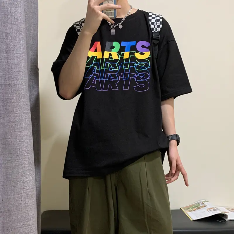 Letter printed short sleeve