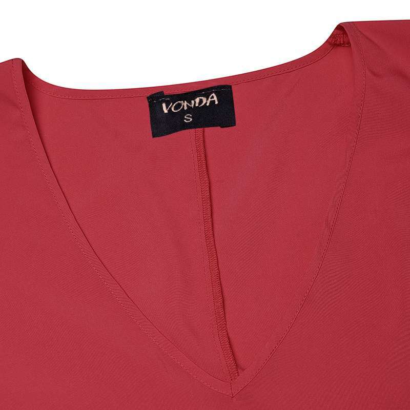 V-neck loose women's T-shirt