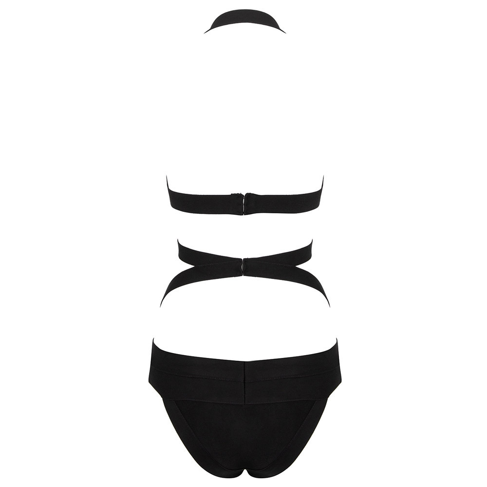 Suspender bandage one-piece swimsuit