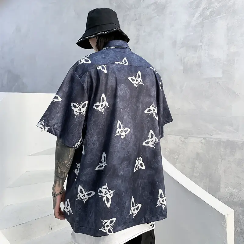 Butterfly Full Print Short Sleeve Shirt