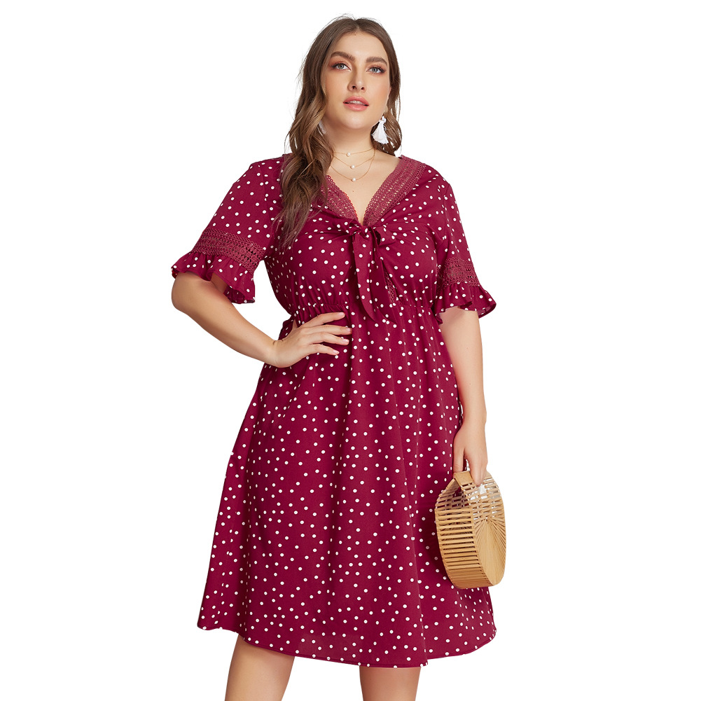 Polka dot sexy dress