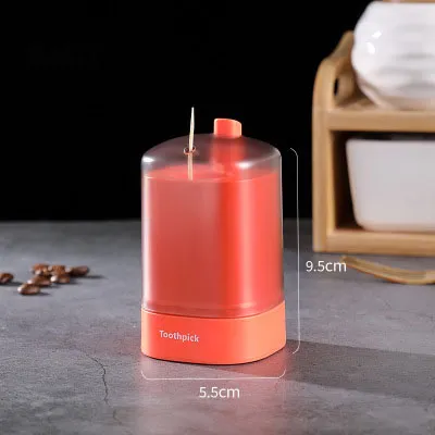 Press type Toothpick Holder Orange 2Pcs - Shop at LoveMi