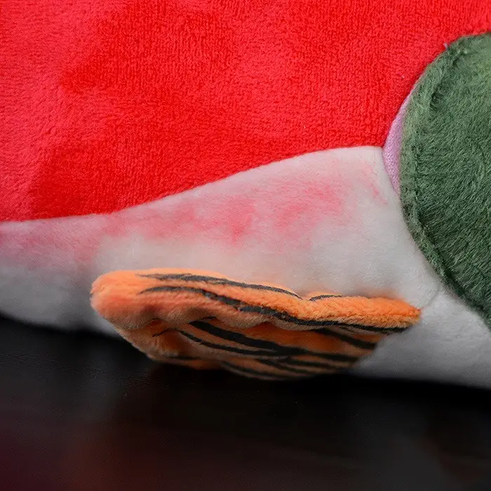 Cute red salmon figurine