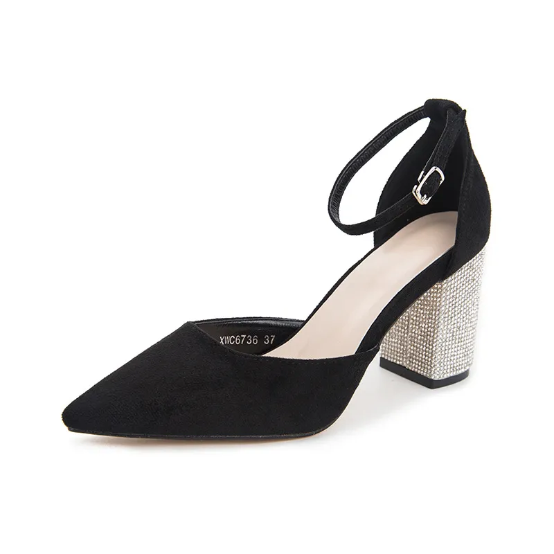 New cross-border fashion high heels - Black