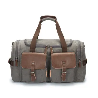 Canvas travel bag - Grey