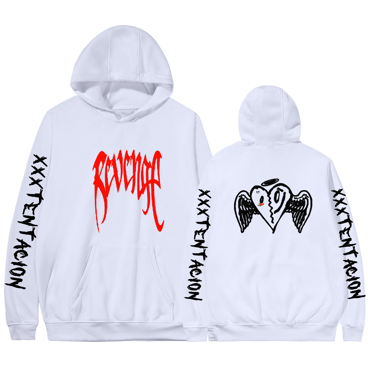 Hooded sweater in autumn and winter