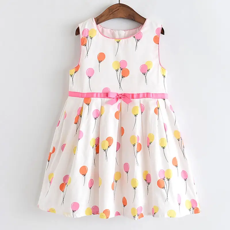 Girls' round neck sleeveless vest skirt