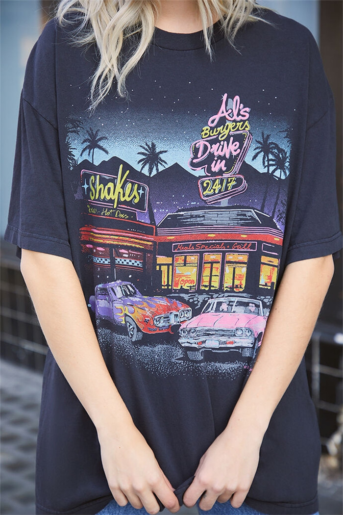 Car print Melville short sleeve
