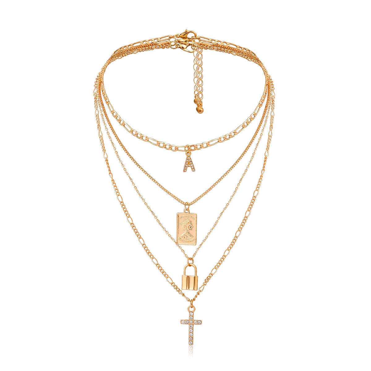 Diamond cross ornament