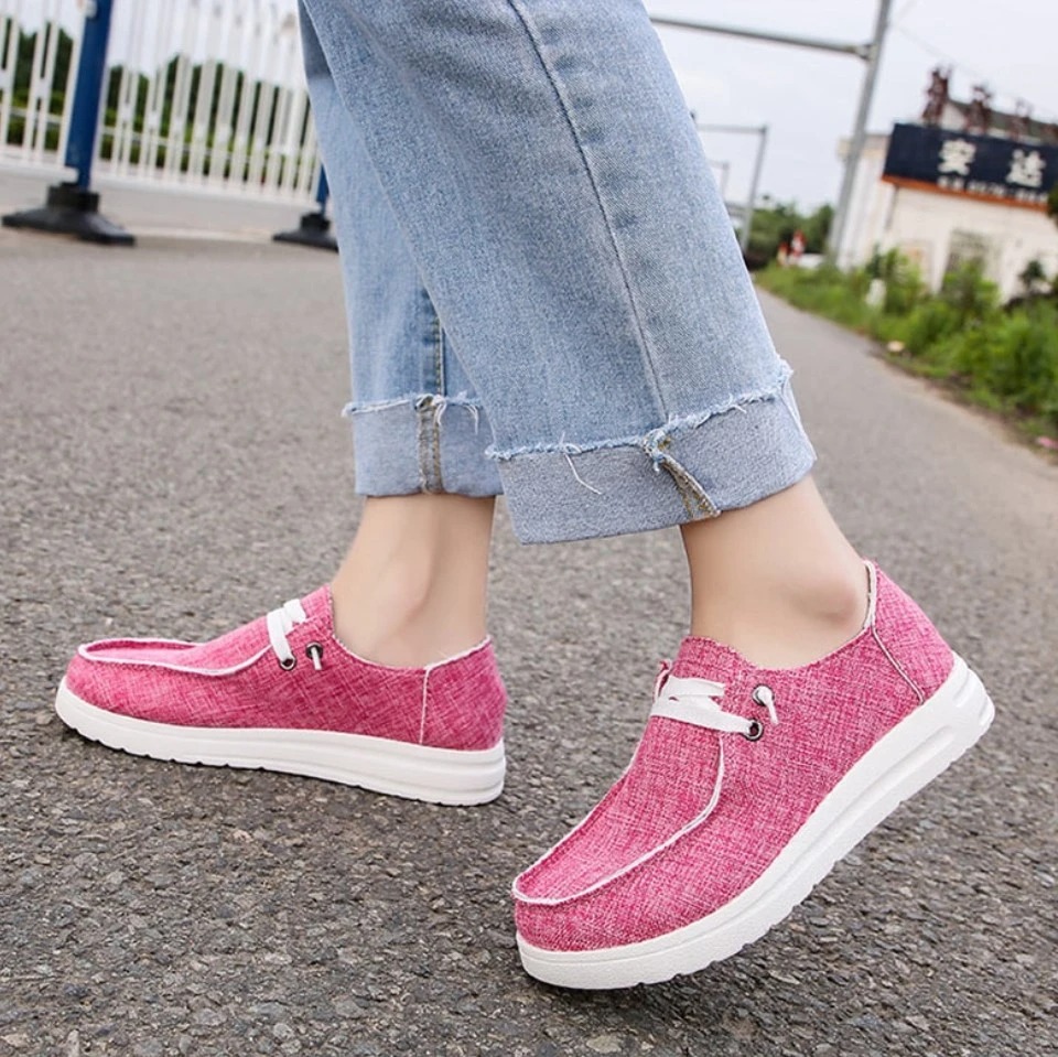 Canvas shoes casual solid color light