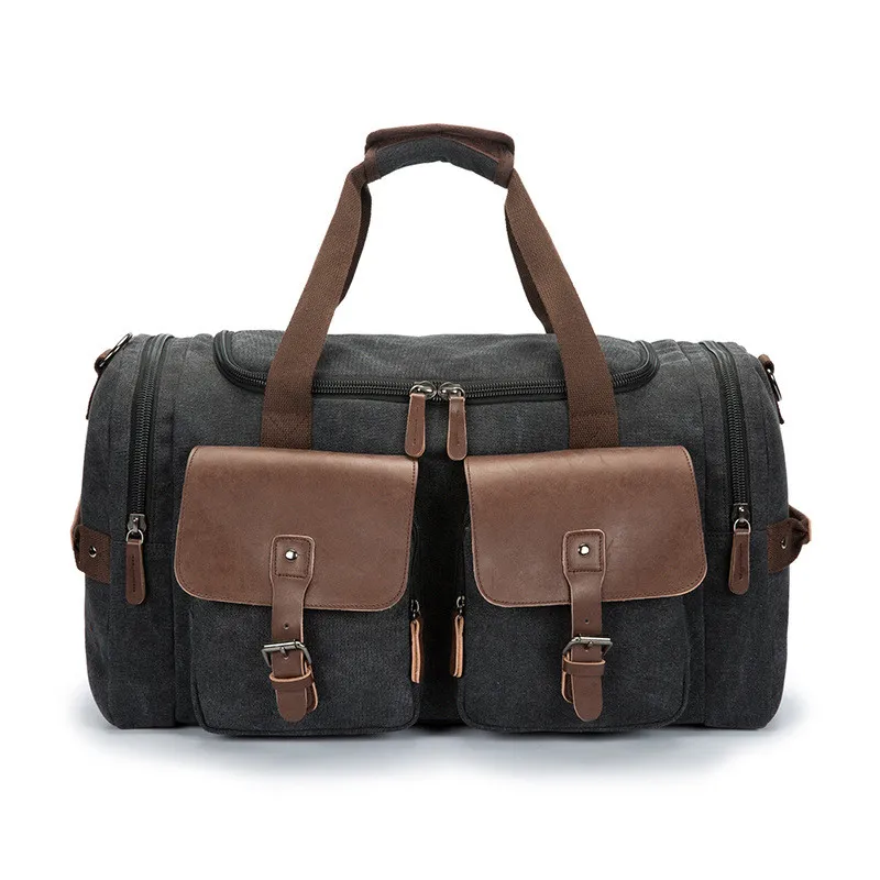 Canvas travel bag - Black