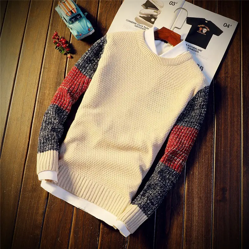 Round neck casual knit