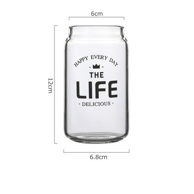 Easy to can glass cold drinking water cup Black - Shop at LoveMi