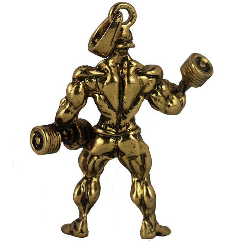 Barbell weightlifting necklace