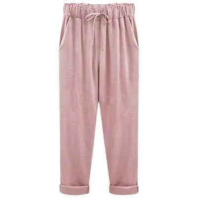 Casual Cropped Pants Pink - Shop at LoveMi