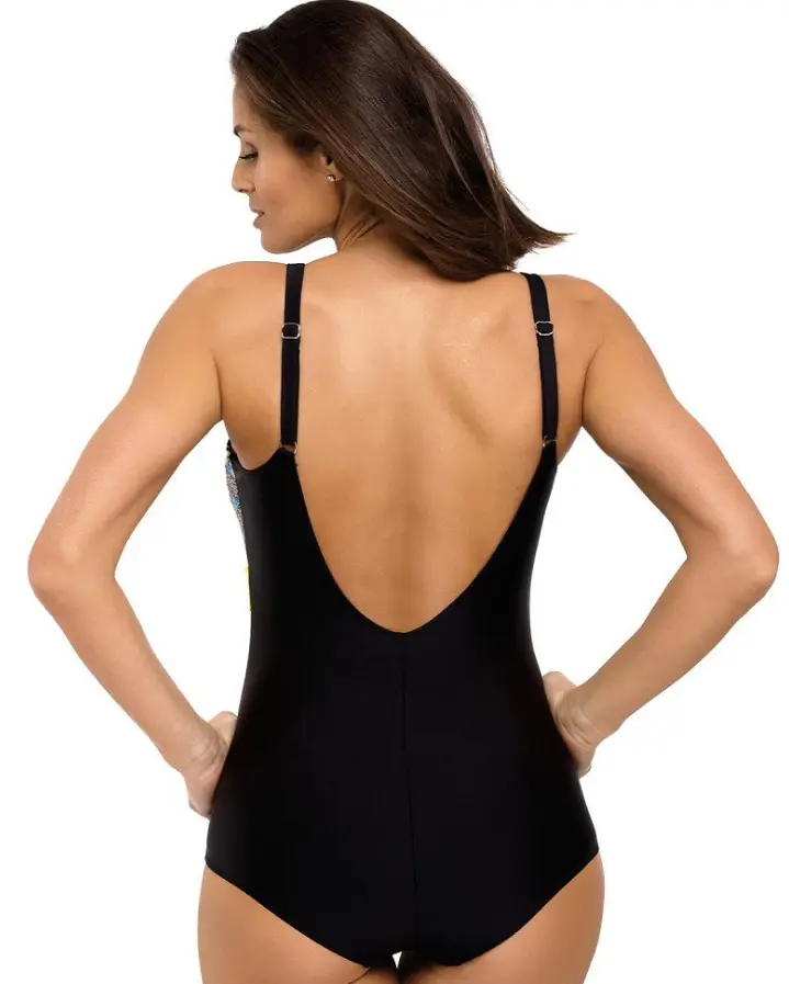 Leopard-print fat swimsuit