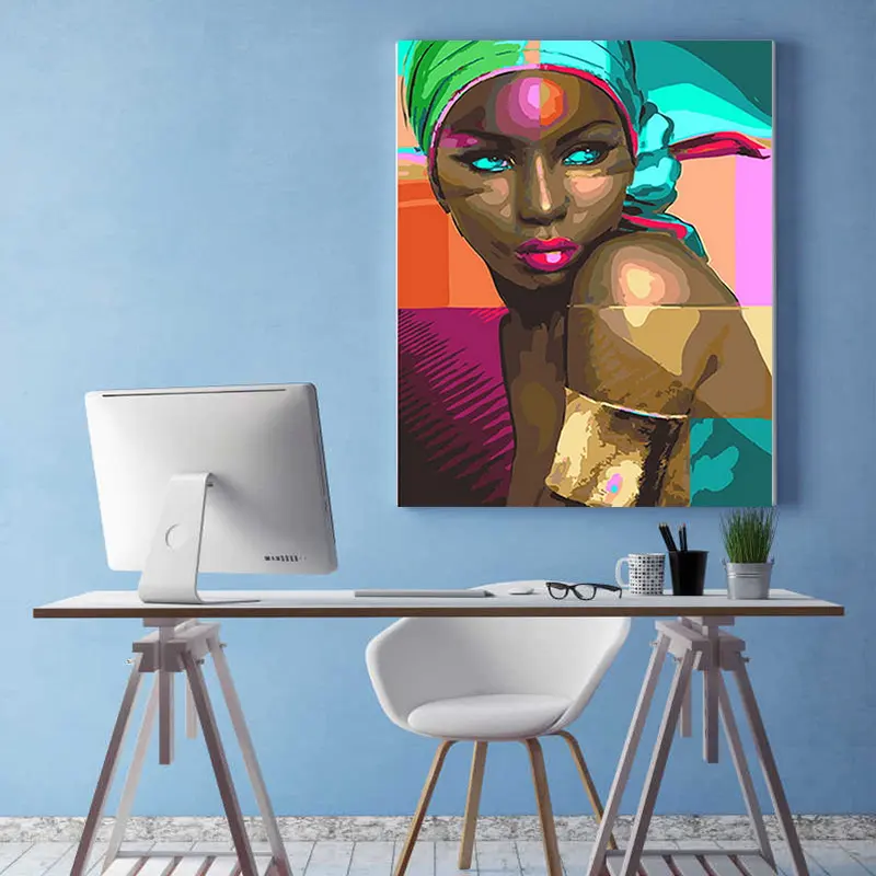 Abstract Body Painting Art Oil
