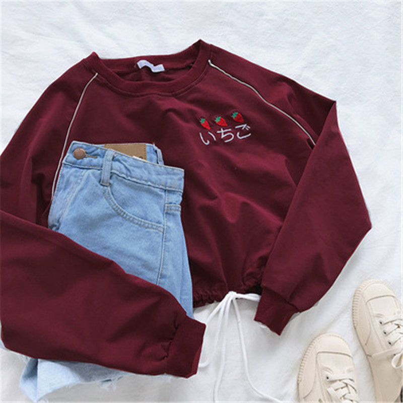 Drawstring lace-up cropped top