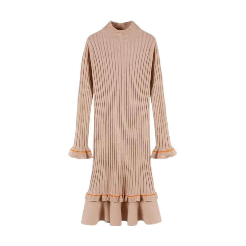 Knitted dress mid-length
