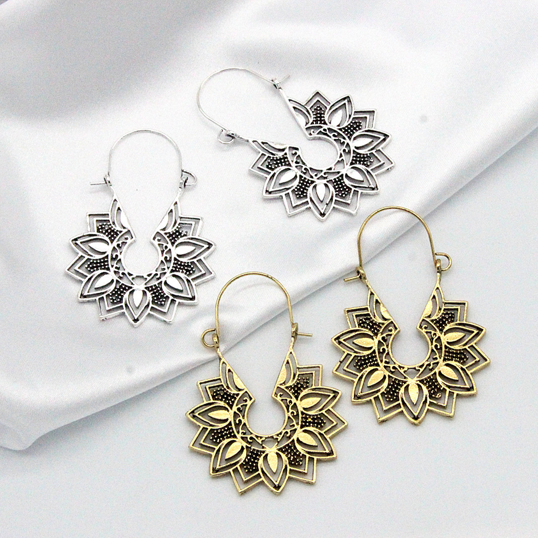 Bohemian ethnic style geometric earrings