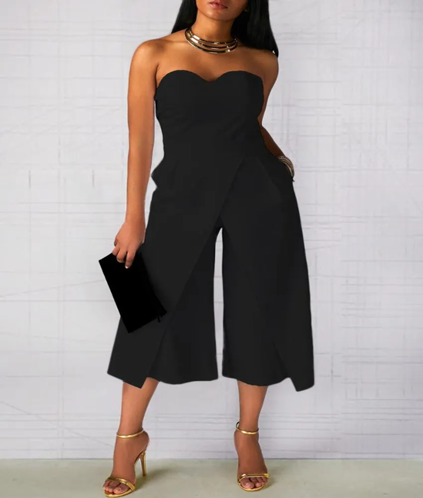 Beauty split jumpsuit - Black