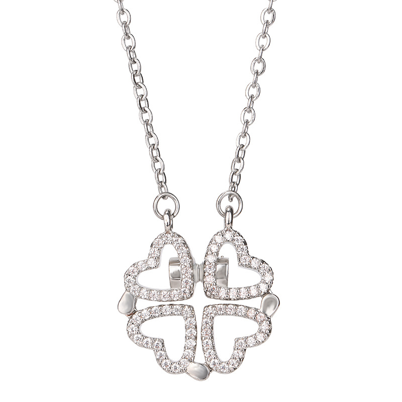 Clover necklace clavicle chain