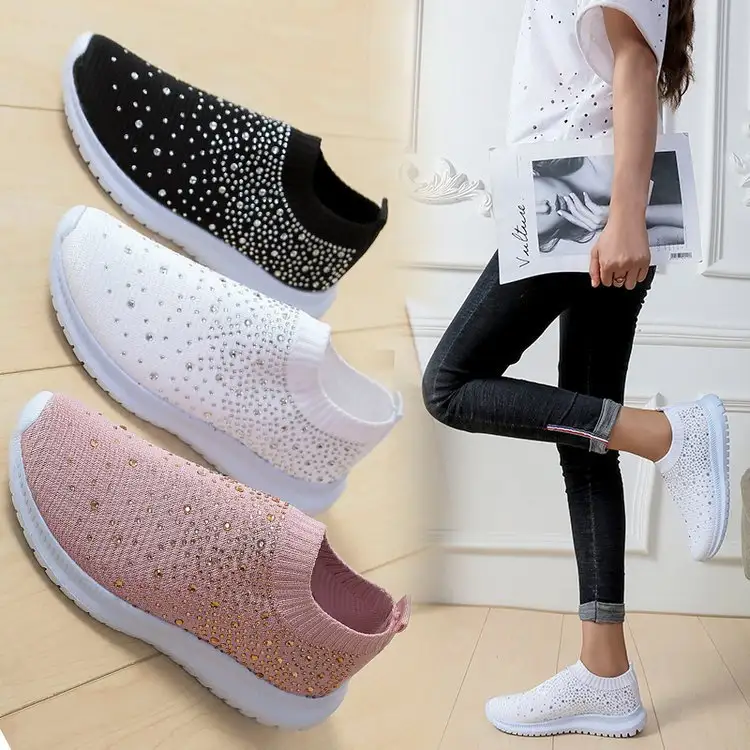Flat bottom breathable one pedal lazy shoes