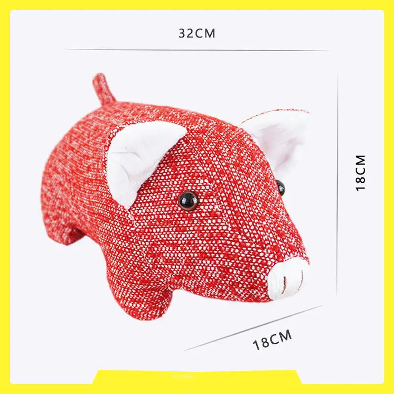 Cute plush animal home decoration